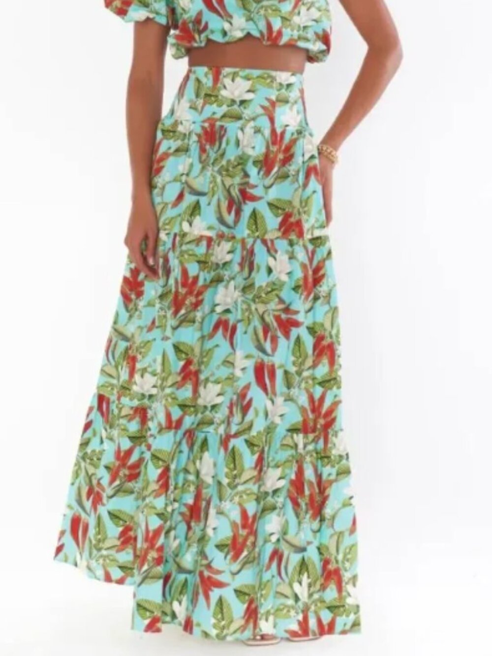Show Me Your Mumu Maxi Skirt Set Set Size Small Spicy Peppers Print